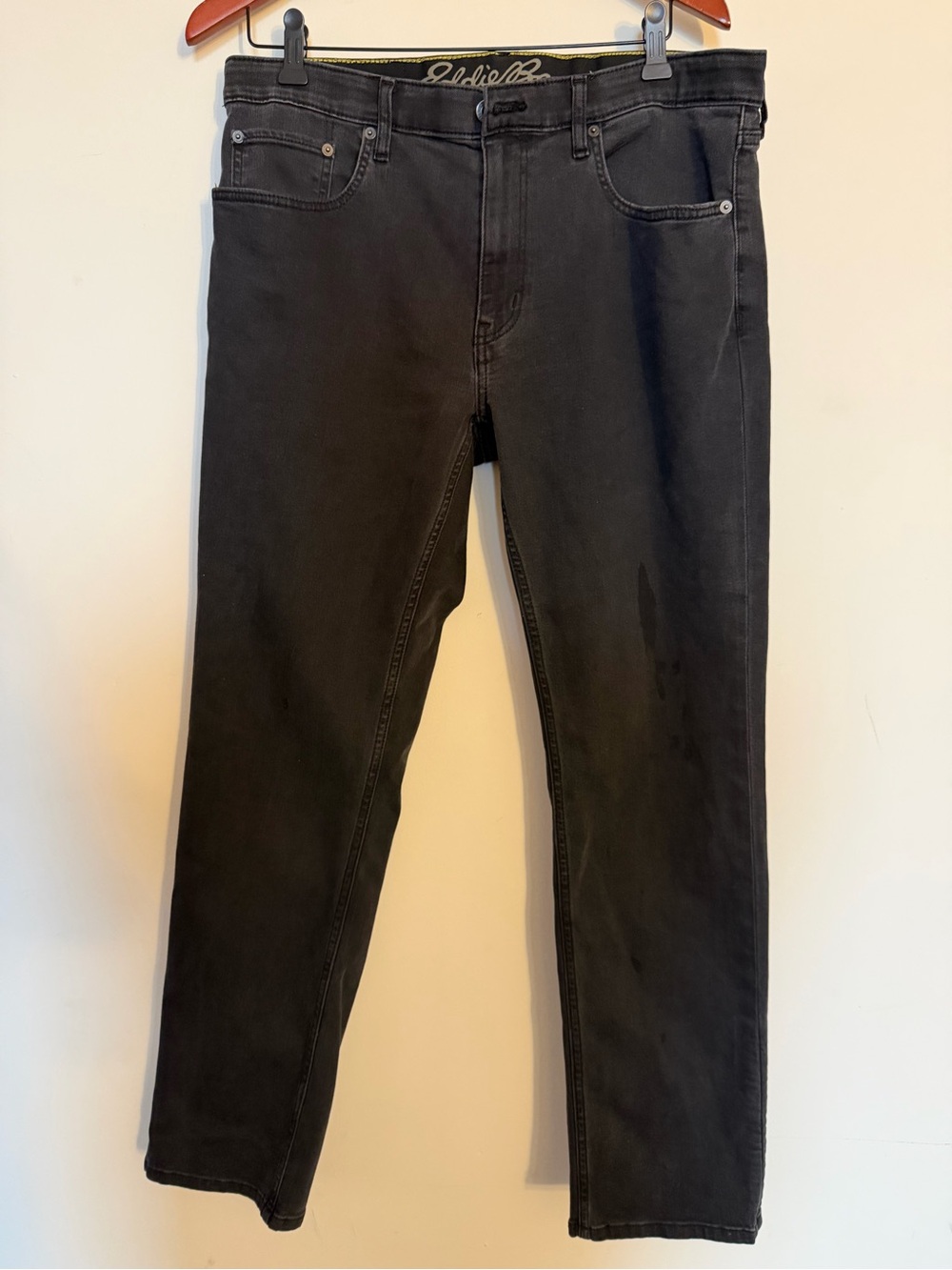 Eddie Bauer Straight-Leg Black Men's Jeans